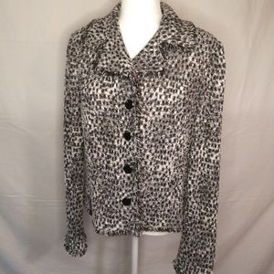 Perfect St. John Animal Print Jacket Size 14